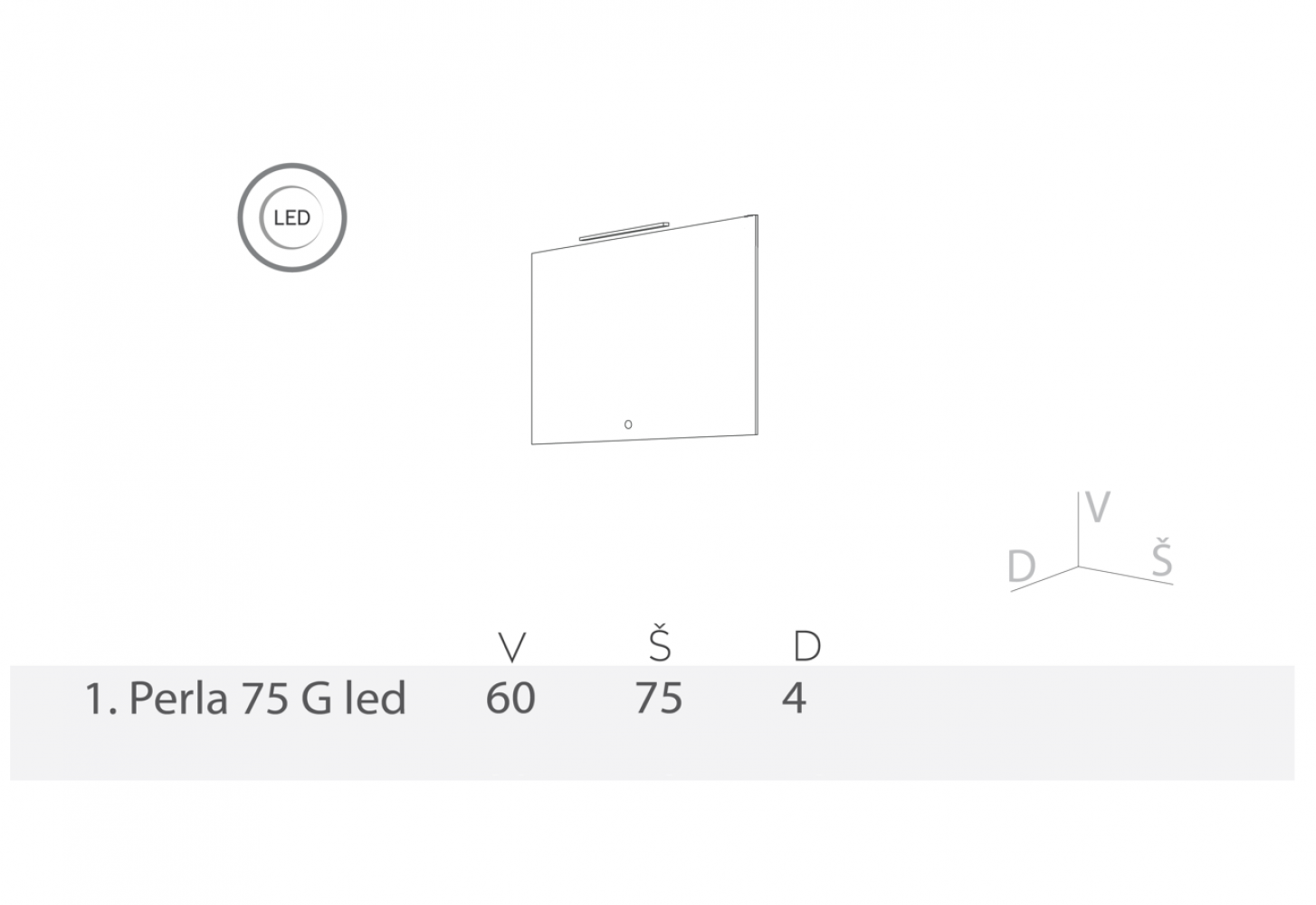 O4P75GL-Ogledalo-Perla-75G-TC