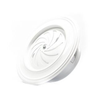 Štucna sa ventilacijom Ø 118-120mm bela plastificirana – HV lim