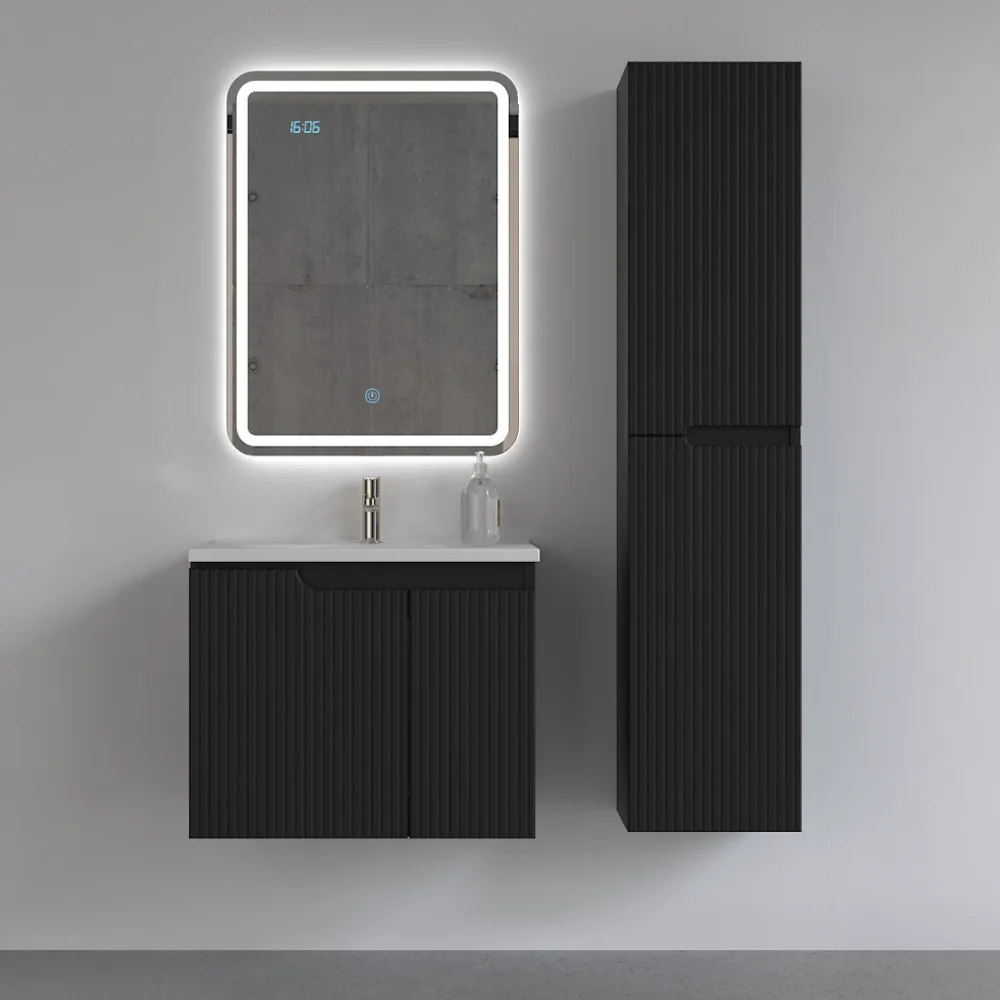 Piramida Euridika 65 H-V lavabo sa ormarićem PINO-BLACK 1